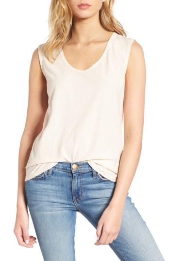 Women's James Perse Scoop Neck Tank - Pink