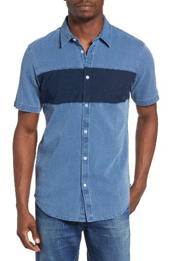 Men's Rvca That'll Do Mix Woven Shirt - Blue