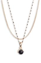 Women's Treasure & Bond Layered Stone Pendant Necklace
