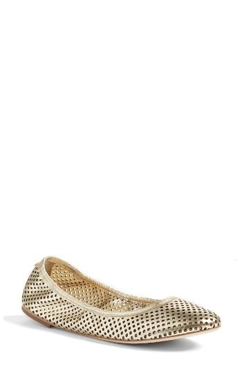 Women's Tory Burch Jesse Ballet Flat M - Metallic