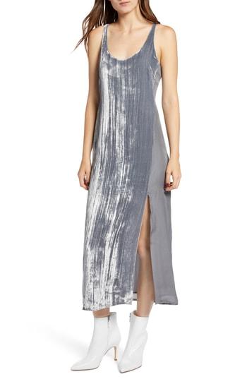 Women's J Brand Alisha Velvet Tank Dress - Grey