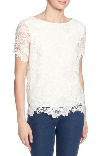 Women's Catherine Catherine Malandrino Cassie Lace Top - White