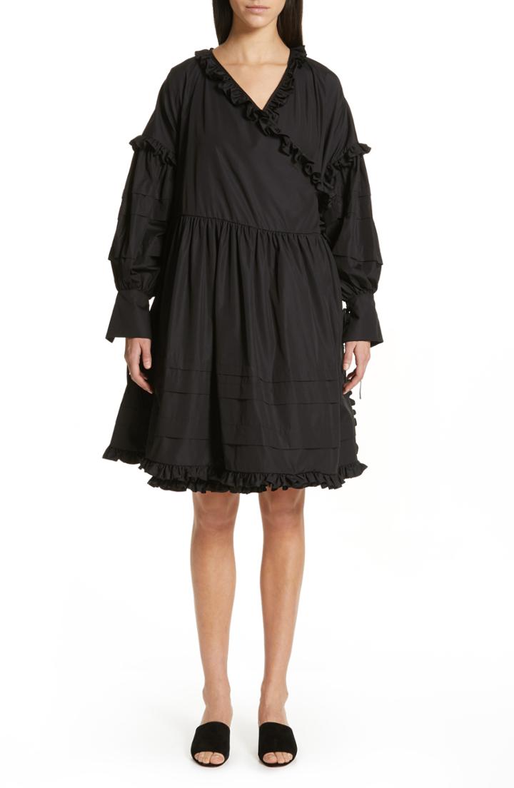 Women's Cecilie Bahnsen Paulina Wrap Dress - Black