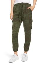 Women's Pam & Gela Camo Utility Pants, Size - Green