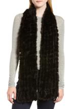 Women's La Fiorentina Balled Genuine Mink Fur Muffler