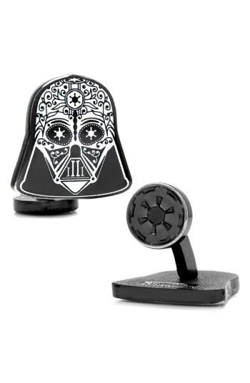 Men's Cufflinks, Inc. 'star Wars - Darth Vader Sugar Skull' Cuff Links