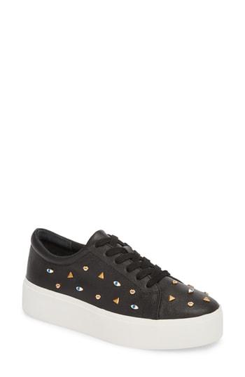 Women's Katy Perry The Dylan Embellished Platform Sneaker M - Black