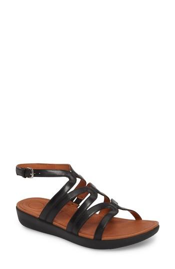 Women's Fitflop Strata Gladiator Sandal M - Black