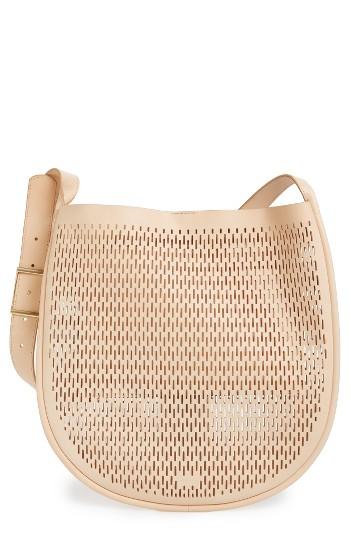 Skagen Janna Perforated Leather Hobo -