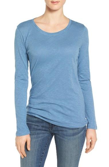 Women's Caslon Long Sleeve Slub Knit Tee