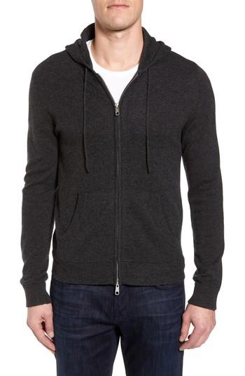 Men's Bonobos Wool & Cashmere Hooded Cardigan, Size - Grey