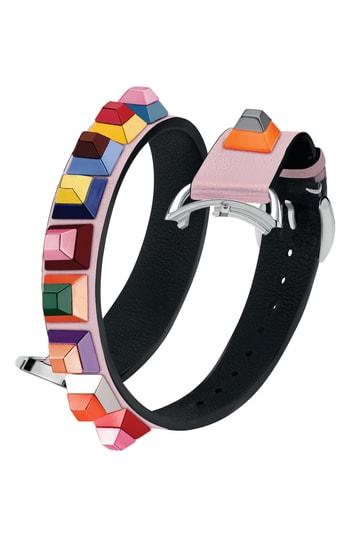 Women's Fendi Selleria 17mm Strap You Leather Watch Strap