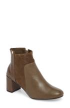 Women's Taryn Rose Camille Block Heel Bootie M - Green