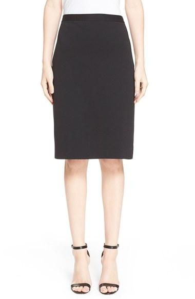 Women's St. John Collection Milano Knit Pencil Skirt - Black