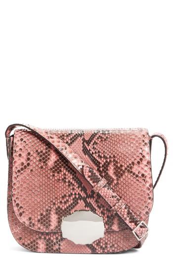 Calvin Klein 205w395nyc Genuine Python Shoulder Bag - Pink