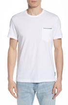 Men's French Connection Crewneck Pocket T-shirt - White