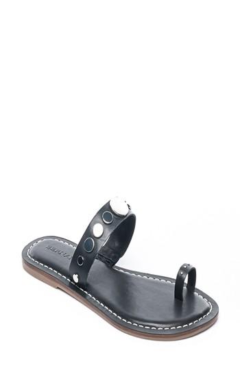 Women's Bernardo Mattie Toe Ring Sandal M - Black