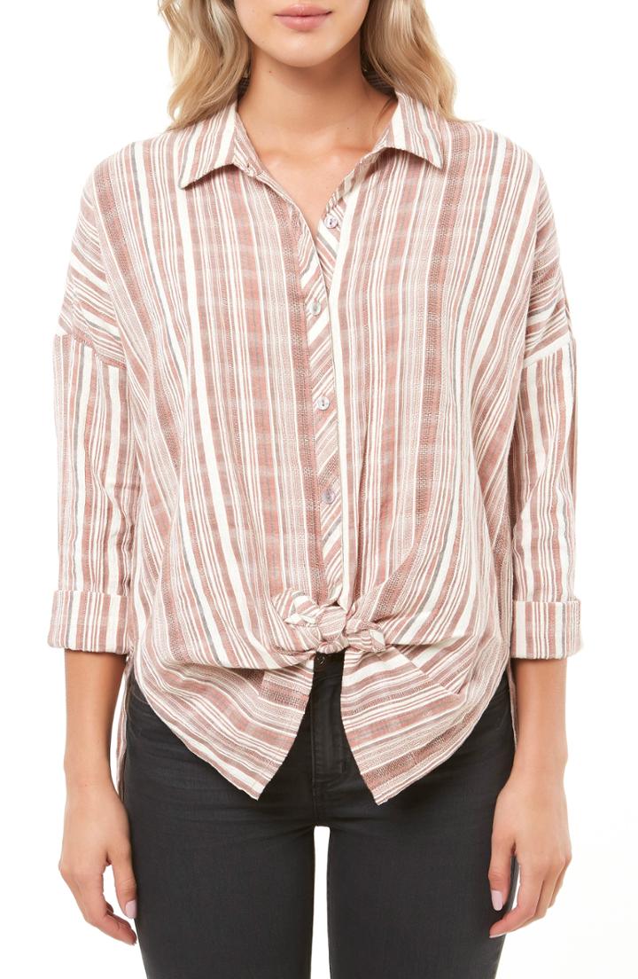 Women's O'neill Arlow Tie Hem Top - Red