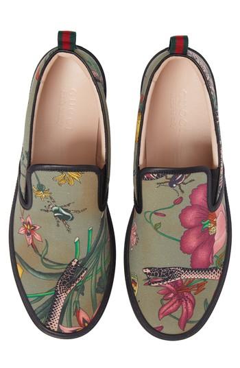 Men's Gucci Dublin Dino Jungle Slip-on Us / 6uk - Green