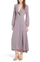 Women's Lush Front Tie Maxi Dress - Purple