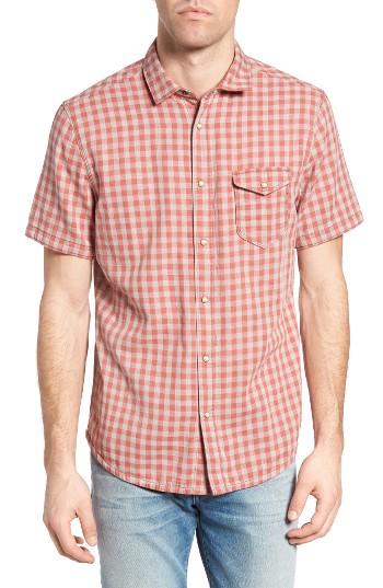 Men's Jeremiah Graham Reversible Plaid Sport Shirt - Red