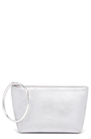 Thacker Small Ring Leather Pouch - Grey