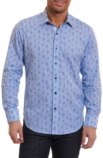 Men's Robert Graham Kinderhook Classic Fit Skull Check Sport Shirt