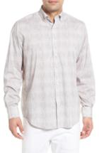 Men's Bugatchi Classic Fit Marled Performance Sport Shirt