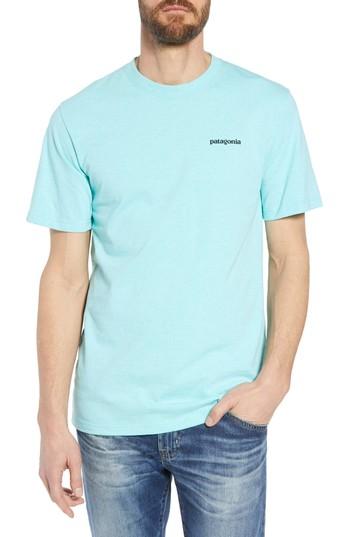 Men's Patagonia Fitz Roy Trout Crewneck T-shirt - Blue