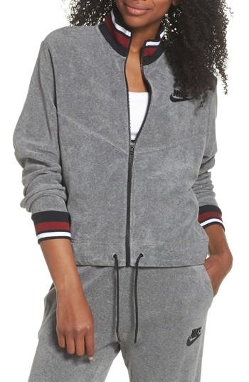 Women's Nike Sportswear French Terry Jacket - Grey