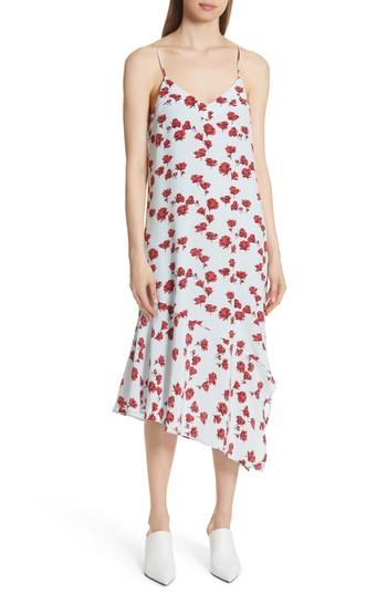 Women's Equipment Jada Floral Print Silk Slipdress - Blue