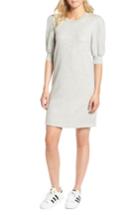 Women's Current/elliott The Pleat Sweatshirt Dress - Grey