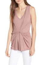 Women's Trouve Seam Drape Front Tank, Size - Pink