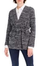 Women's J.crew Textured Long Cardigan, Size - Black