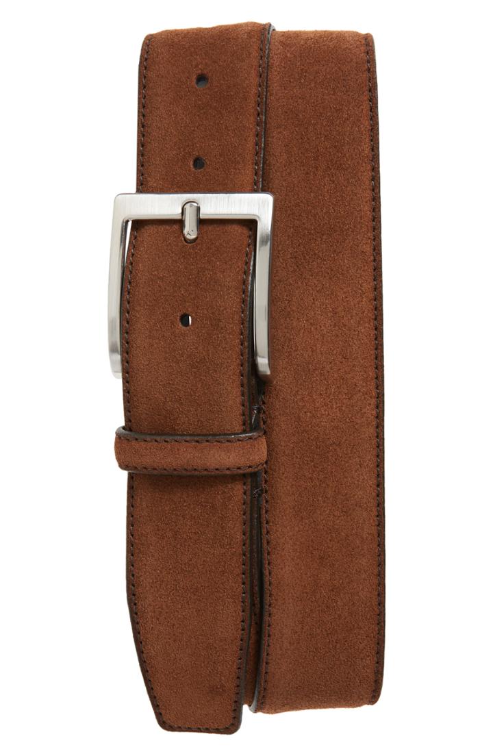 Men's To Boot New York Suede Belt - Suede Alaska Mid Brown