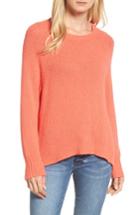 Women's Caslon Relaxed Crewneck Sweater - Coral