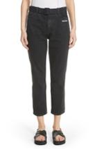 Women's Off-white Belted Jeans - Black