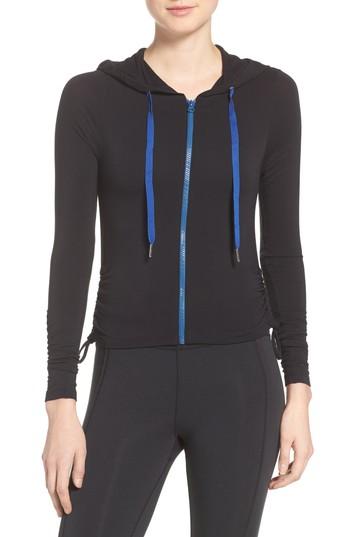 Women's Free People Fp Movement White Hot Hoodie - Black