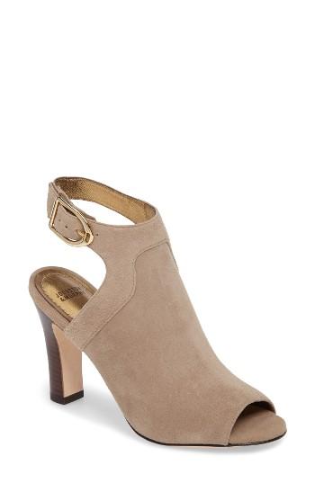 Women's Johnston & Murphy Cassie Peep Toe Sandal .5 M - Beige