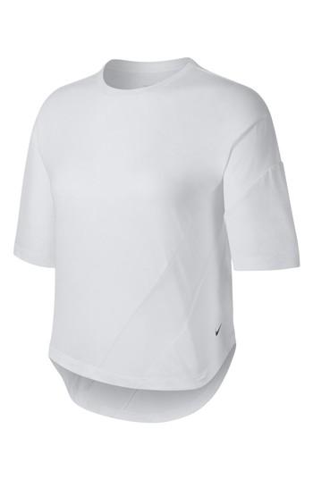 Women's Nike Dry Studio Women's Mesh Training Top - White