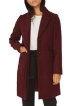 Women's Dorothy Perkins Single Breasted Coat Us / 12 Uk - Red