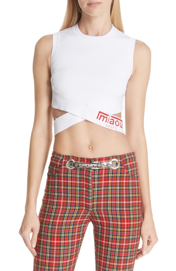 Women's Miaou Wrap Detail Crop Top