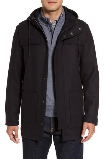 Men's Paul & Shark Wool Blend Duffle Coat