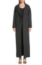 Women's Jacquemus Le Manteau Almar Wool Blend Coat Us / 36 Fr - Black