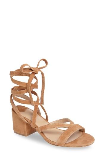 Women's Tony Bianco Amor Ankle Wrap Sandal M - Brown