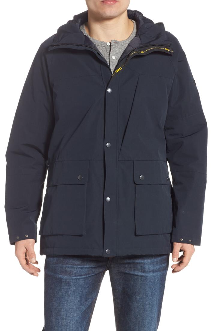 Men's Barbour Bi-ridge Waterproof Hooded Jacket - Blue