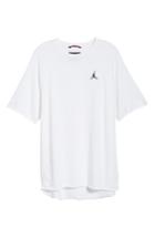 Men's Nike Jordan Wings Light Short Sleeve Sweatshirt - White