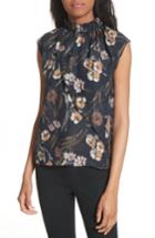 Women's Derek Lam 10 Crosby Floral Silk Blend Blouse