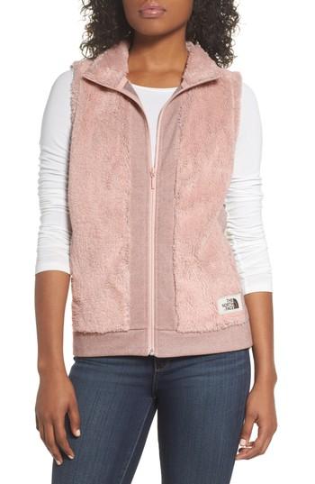 Women's The North Face Faux Fur Vest - Pink