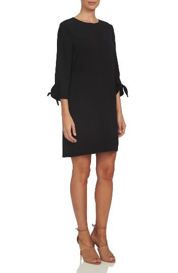 Women's Cece Tie Sleeve Shift Dress - Black